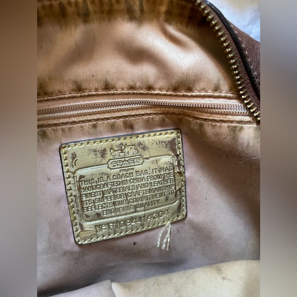 Coach Madison Hailey 14304 Brown Camel Caramel Leather Shoulder Satchel - Picture 6 of 11